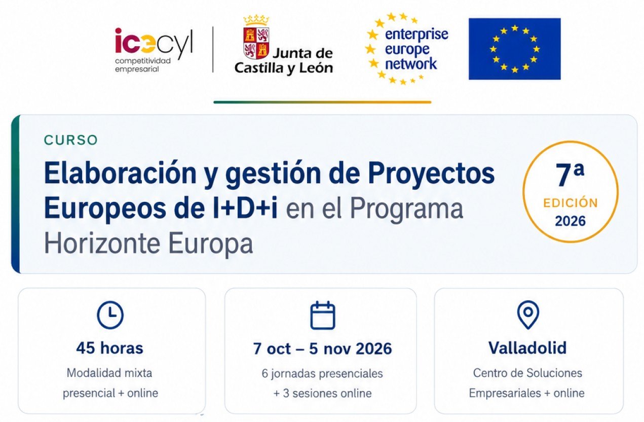En este momento estás viendo Nueva edición del Curso de Elaboración y Gestión de Proyectos Europeos de I+D+i en Horizonte Europa